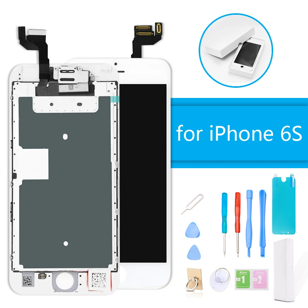 

Luxury Suit LCD Display Digitizer Assembly for iPhone 6S LCD Touch Screen Replacement Without Home Button + Repair Tools