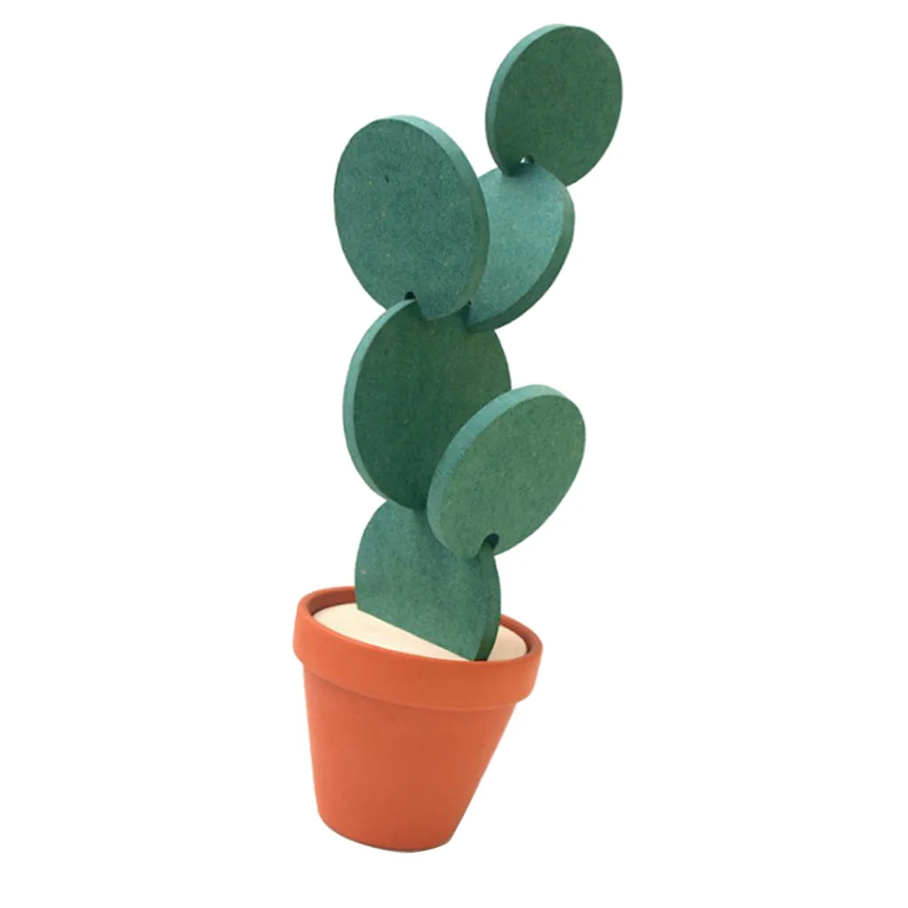 Coffee Placemat Cactus Leaf Coaster Cup Mug Glass Beverage Holder Pad Mat