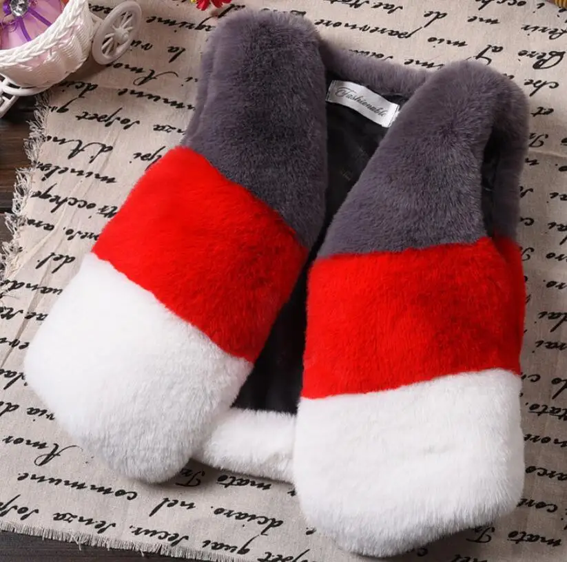 Spring Winter children clothes faux fur girl Vest baby Girl Waistcoat Kids Clothes warm outerwear for 1-8T girls vest coats |
