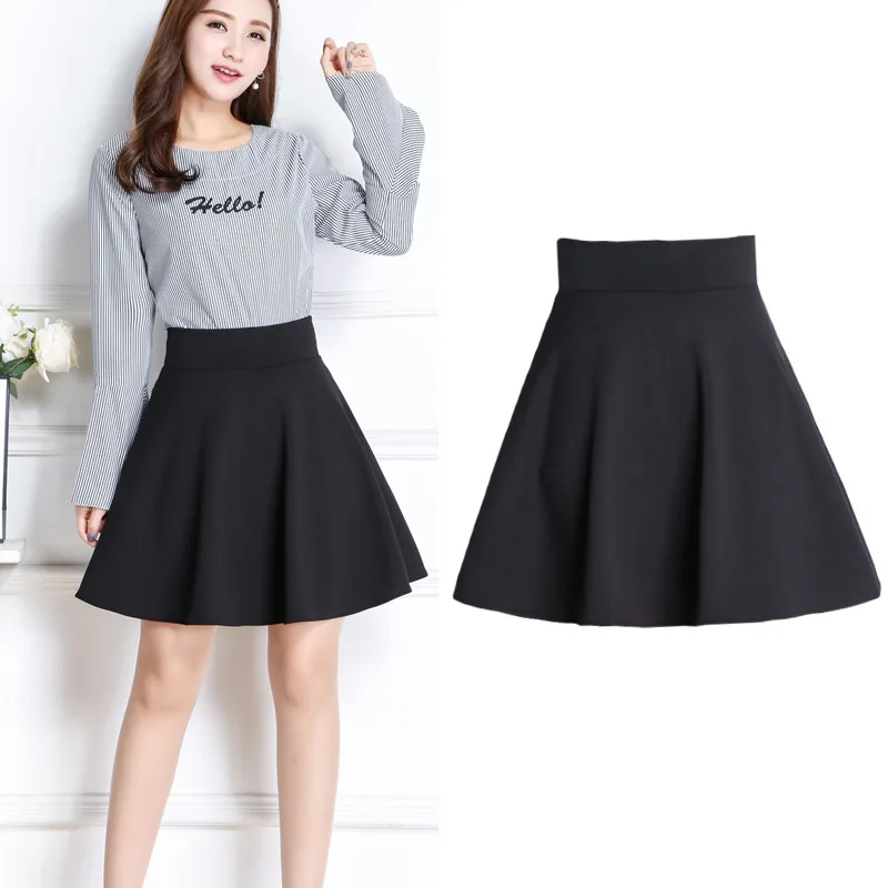 Autumn And Winter Paragraph. A A line Skirt Square Short Skirt Half
