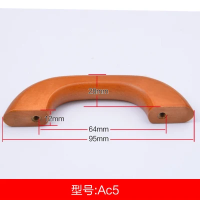 AC5 CC64mm Imango 5 шт./компл. твердой древесины кухонного шкафа ручки и ручки древесный гриб мебель круглый ящик мебельные маленькие тянет - Цвет: AC5 CC64mm