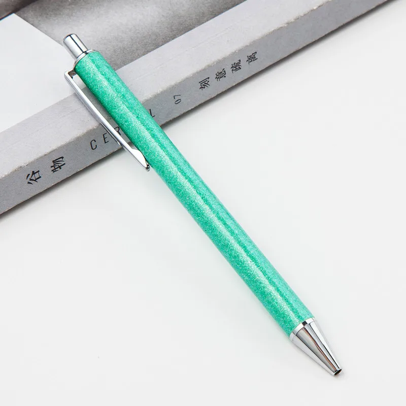 Новая красивая шариковая ручка металл ручка золотой порошок вспышка для рекламного подарка ручка с блестками офисные школьные канцелярские принадлежности - Цвет: A-a44g