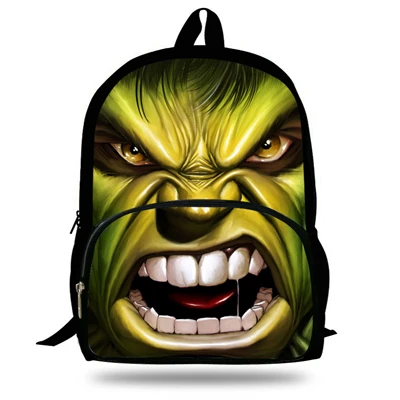 16 дюймов Mochilas Рюкзак с изображением Халка для школы рюкзак для мальчиков подростков рюкзак для путешествий для девочек подарок детские школьные сумки