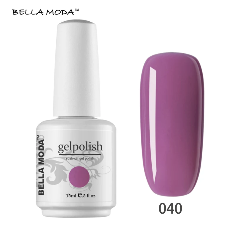 040 15 мл BELLA MODA 84 Цвета гель лак для ногтей Soak Off Top гель Праймер для ногтей гель лак для ногтей - Цвет: 040