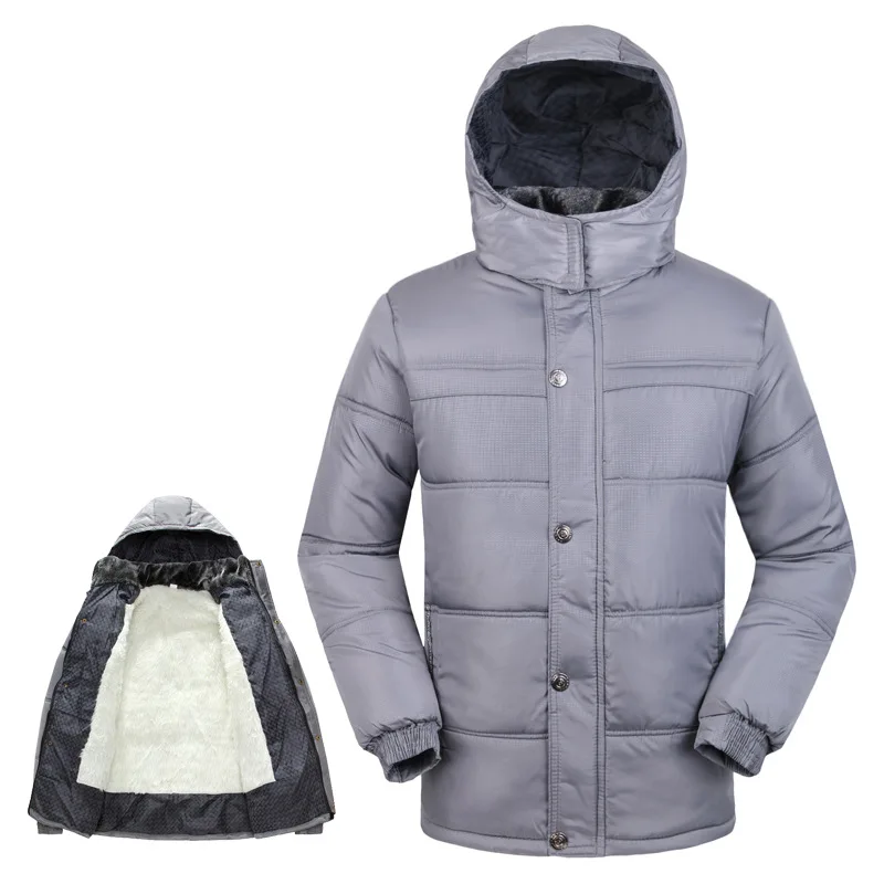 

2016 Men's high fashion clothing spring autumn jackets warm outwear Coats parka black/gray  High Quality free shipping