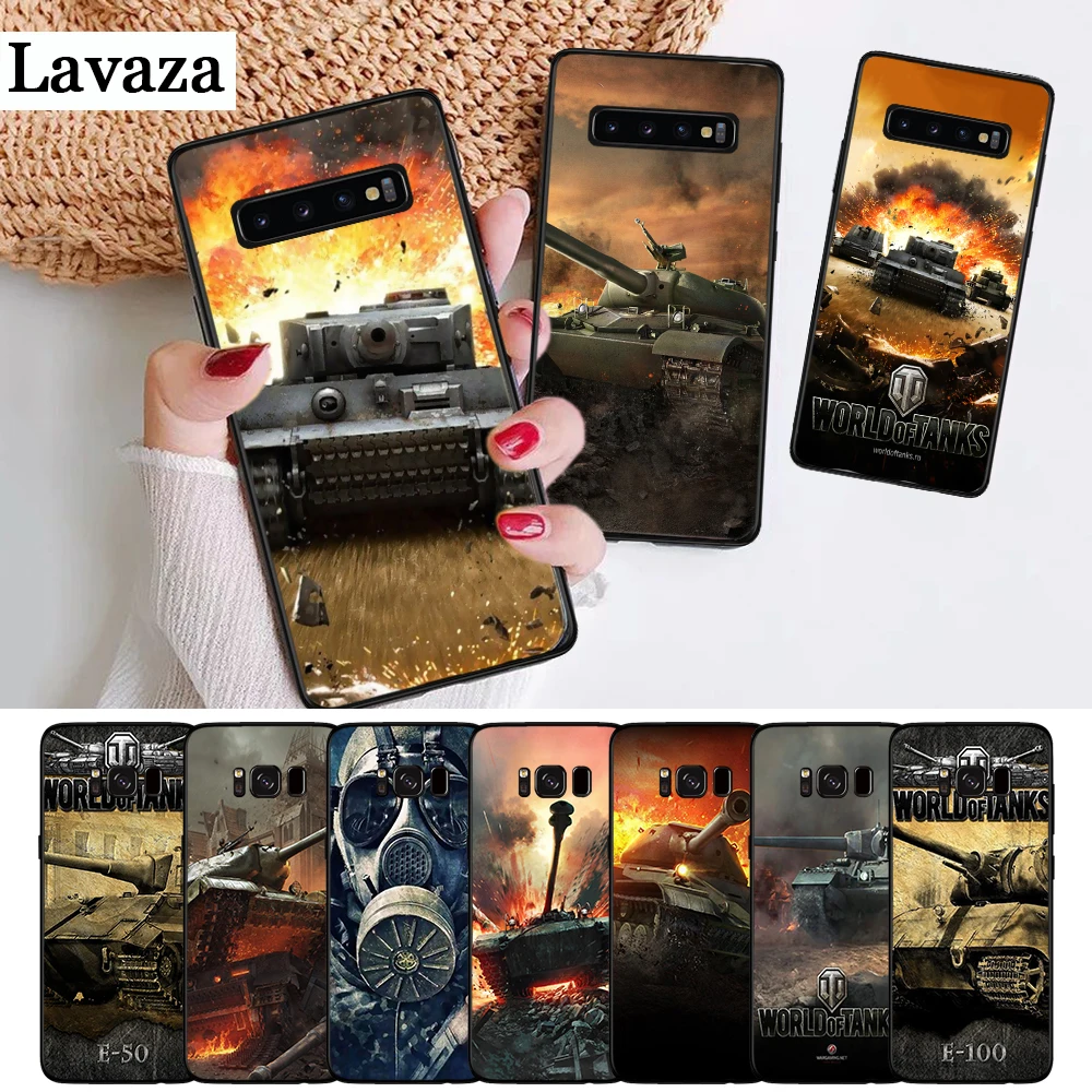 

Lavaza world of tanks on Silicone Case for Samsung S6 Edge S7 S8 Plus S9 S10 S10e Note 8 9 M10 M20 M30