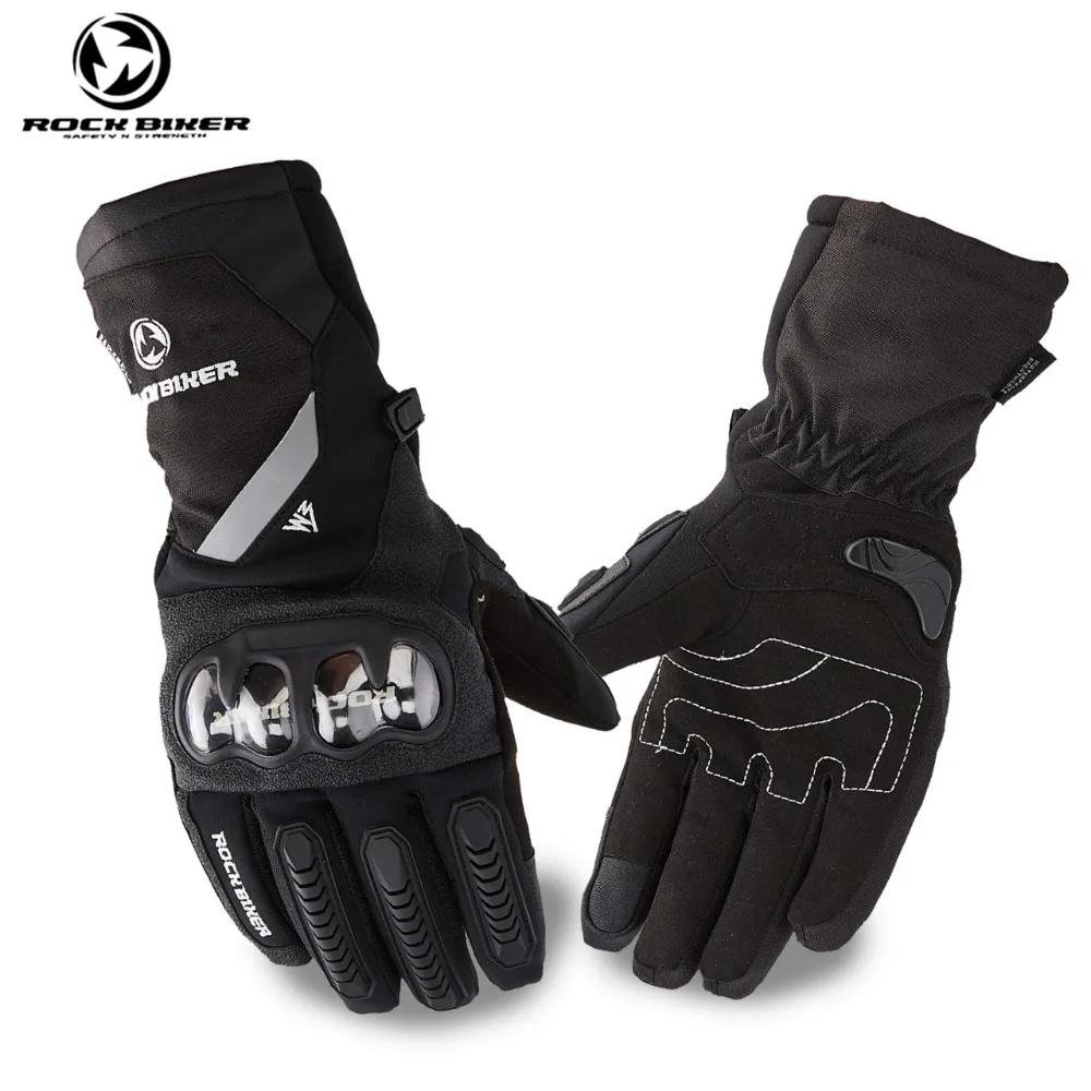 

ROCK BIKER Waterproof Motorcycle Gloves Warm Motorbike Protective Phone Touch Winter Biker Guantes Moto Guanti Gants Luvas