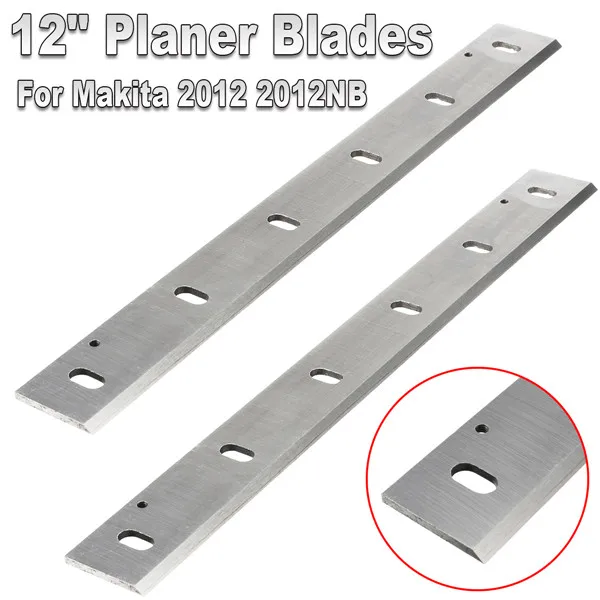 NEW 2Pcs 12'' Planer Blades Knives For Makita 2012 2012NB HSS