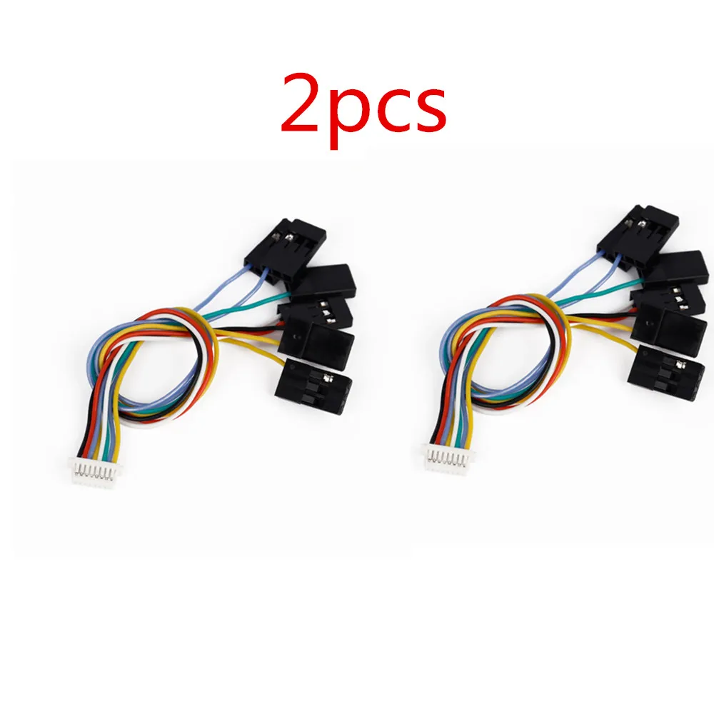 

2pcs 6 IN 1 Flight Controller 8 pin Connection Cable Set For Mini CC3D,CC3D EVO Hot