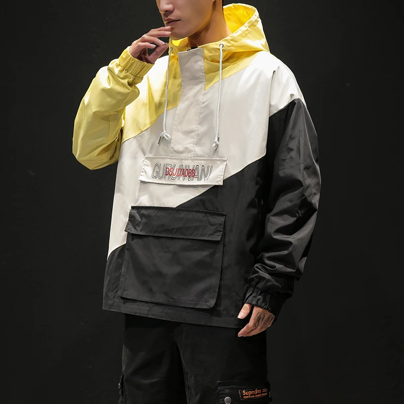 2019 جديد سبنج السترات الرجال خليط سترة الأزياء الهيب هوب زائد حجم كلية طالب سترة واقية معطف الرجال سترة بقبعة للأطفال M-5xl