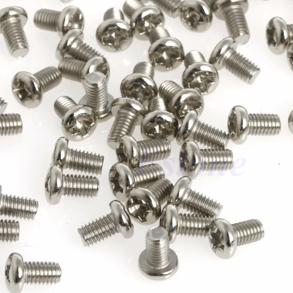 

100pcs Metric M3x5mm Phillips Pan Head Screw for 2.5" HDD SSD DVD-ROM Motherboard