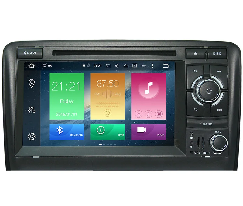 Flash Deal HIRIOT In Dash IPS Car Android 8.0 Stereo Car DVD GPS Player For AUDI A3 2002-2013 Octa 8 Core 4G RAM 32G ROM 16G Map Radio Wifi 2