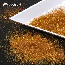 Золотой цвет, пудра для дизайна ногтей, блестящий золотой цвет, украшения для дизайна ногтей, блестящая Пыль для женщин, инструмент для макияжа WY540