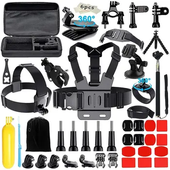 

AAAE Camera Accessories for 3GoPro Hero 2018 Session/6 5 Hero 4+ SJ4000/5000/6000/AKASO/APEMAN/DBPOWER/And S-ony Sports D