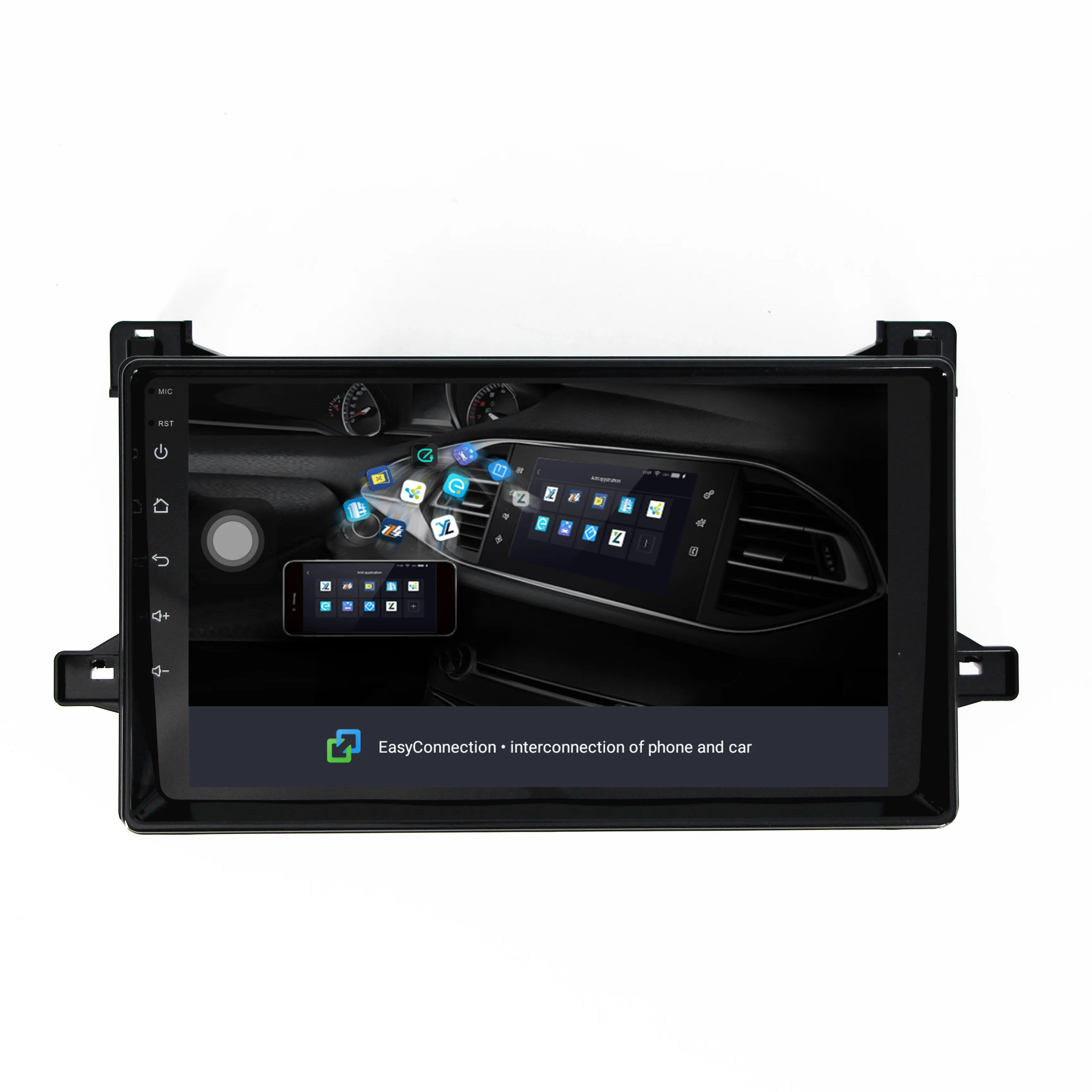Top 2din Car Android8.1 stereo Autoradio For Toyota Pruis 2016 Quade-core RAM2G+ROM32G with BT WIFI Mirrorlink gps navigation player 8
