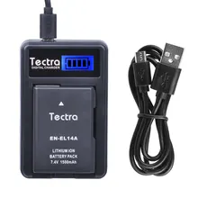 Batterie ENEL14 1500mAh avec chargeur LCD USB, pour Nikon D3200 D3300 D3400 D3500 D5100 D5200 D5500 D5600 P7100 Bateria