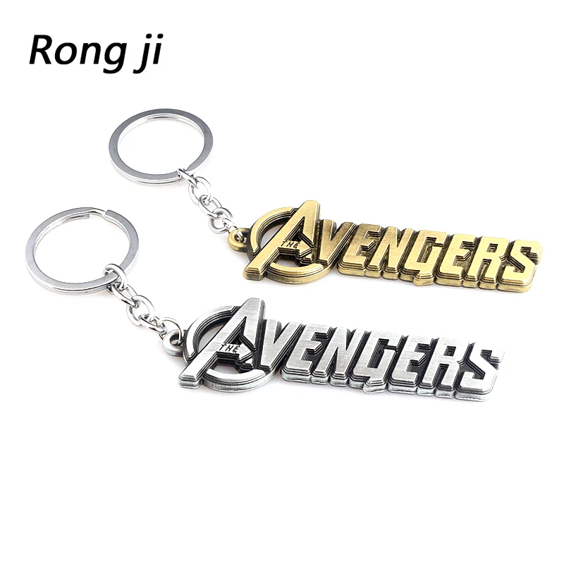 

New The Avengers 4 letter logo Keychain Action Figure KeyChain men car Keyring