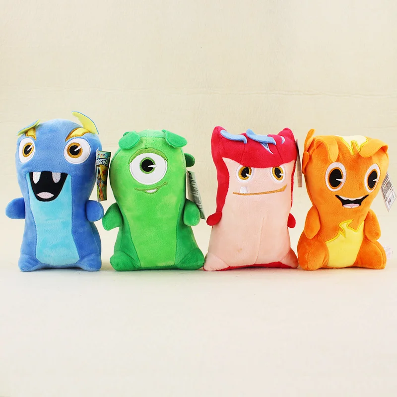 4pcs lot 19cm Anime Cartoon Slugterra Plush Toys Soft Stuffed Animal Dolls