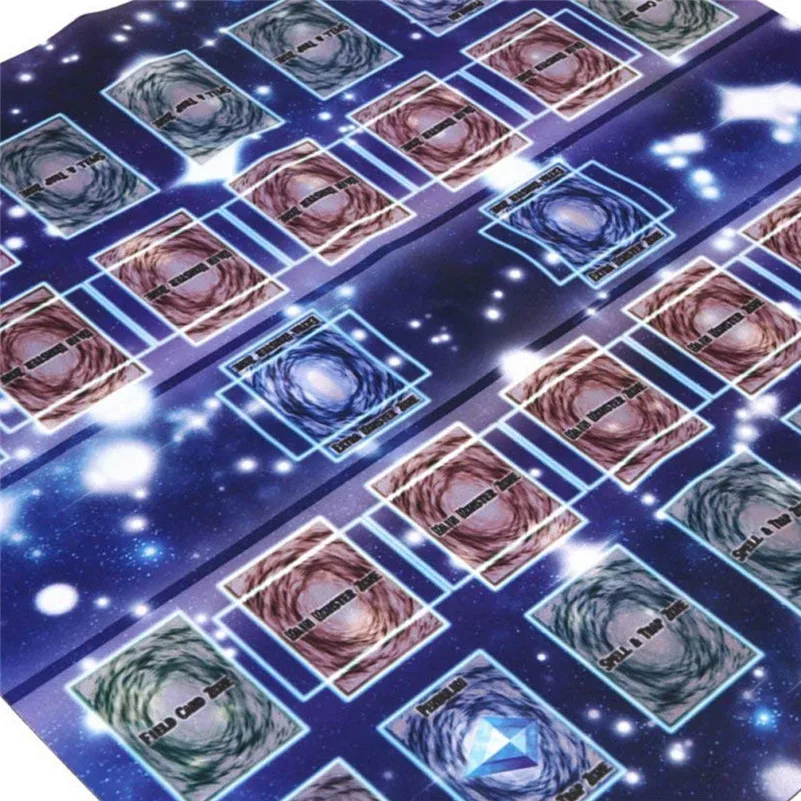 Резиновый игровой коврик 60x60 см для соревнований в стиле Галактики игры карты Yu gi