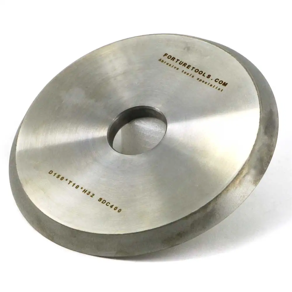 One piece 1V1 electroplated diamond and CBN grinding wheel for glass shaping tungsten carbide metal carbon steel grinding DZ