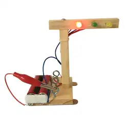 DIY светофор собранные Пазлы научного эксперимента развивающие игрушки