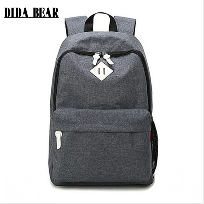 Модные холщовые рюкзаки DIDA BEAR большие школьные ранцы для девочек и мальчиков