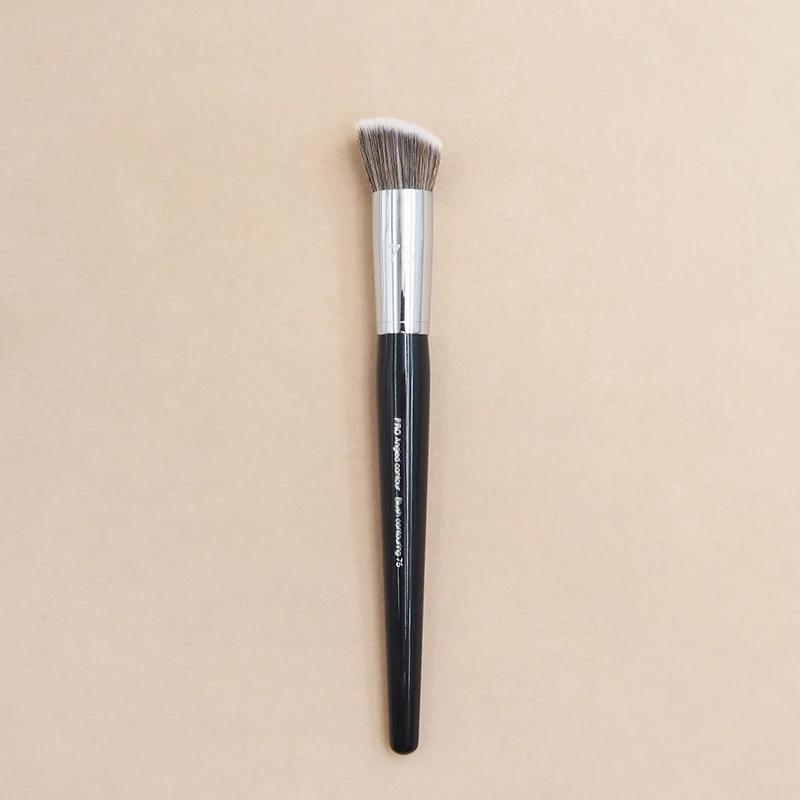Black Long Handle PRO Angled Contour Brush 75 Flat Contouring Blush