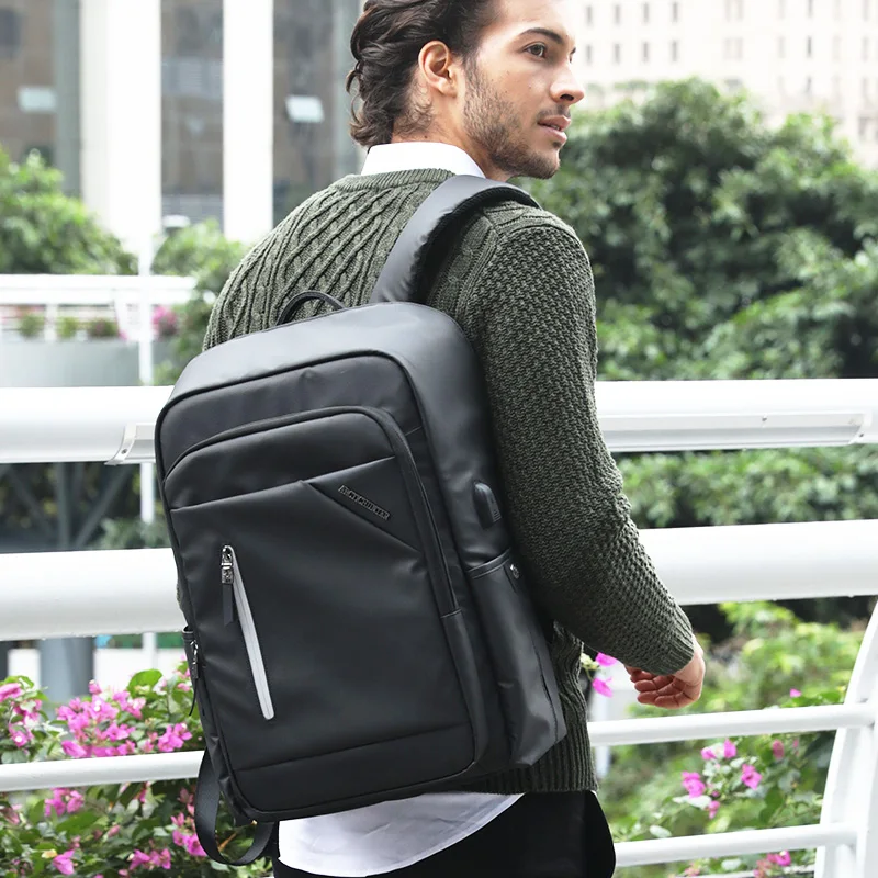 

Men Fashion Large Capacity Laptop Backpack USB Charge Computer Backpacks Anti-theft Waterproof Bags for Women Shoulder Bag