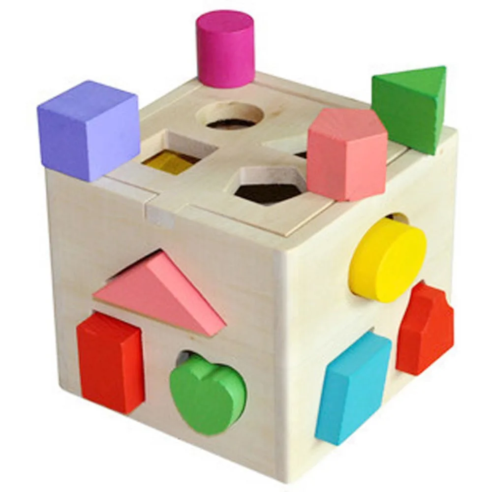 

Wooden Blocks Building & Construction Toy Baby Educational Block Learning Tool above 12 months baby kid children fun Toys Hobby