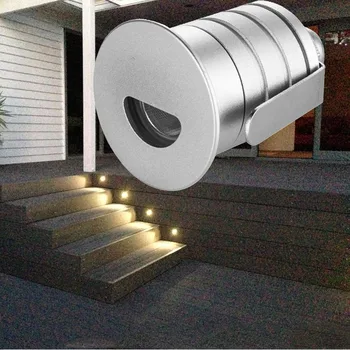 

Led Step Light Outdoor Recessed Wall Light Lamp 12v 1w Ip67 Waterproof Exterior Landscape Lighting Garden Pathway Stair Light
