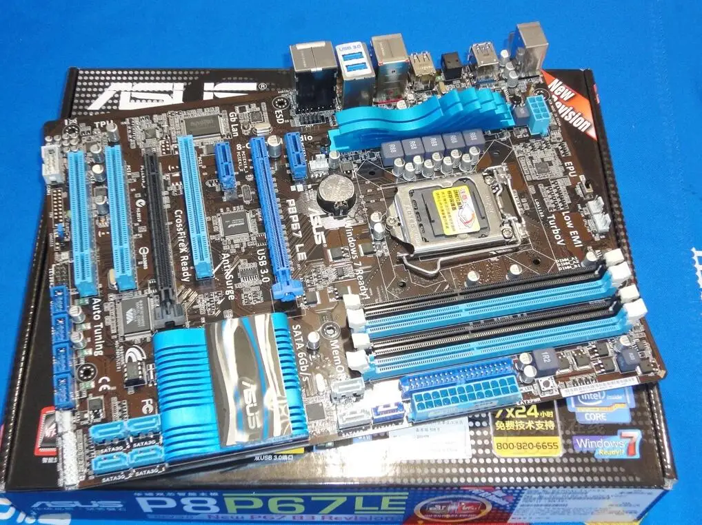 

ASUS original motherboard P8P67 LE DDR3 1155 for i3 i5 i7 32GB P67 All solid Desktop motherborad,90%new