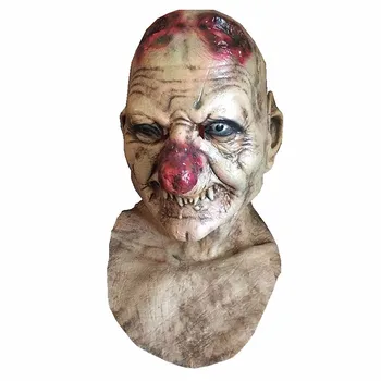 

Halloween Party Cosplay Adult Melting Face Zombie Bloody Horror Adult Scary Joker Mask Clown Horror Masks old tooth Bloody mask