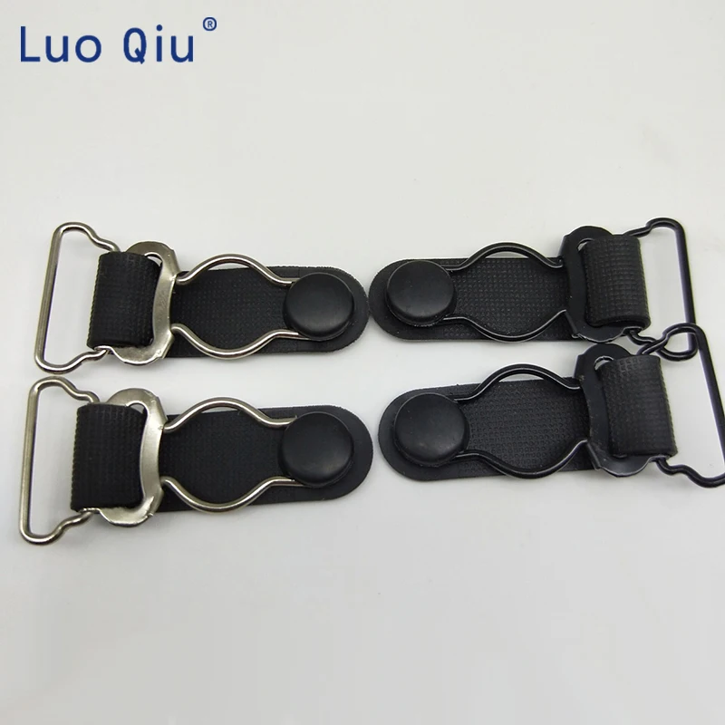 

Clip chupete metal Removable buckle Garment Accessories Stockings clips Black Metal+PP Garter Clip 100 pcs/lot 20mm 0.8 Inch