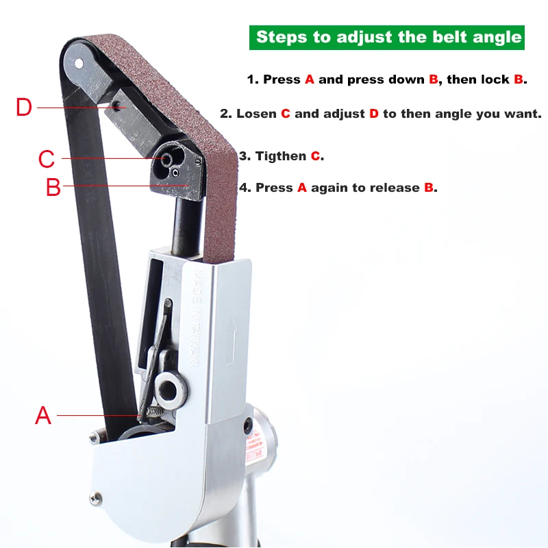 30mmX550mm pipe air belt sander 2