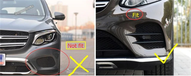 Front Bumper Fog Lights Eyelid Eyebrow Outer Garnish Molding
