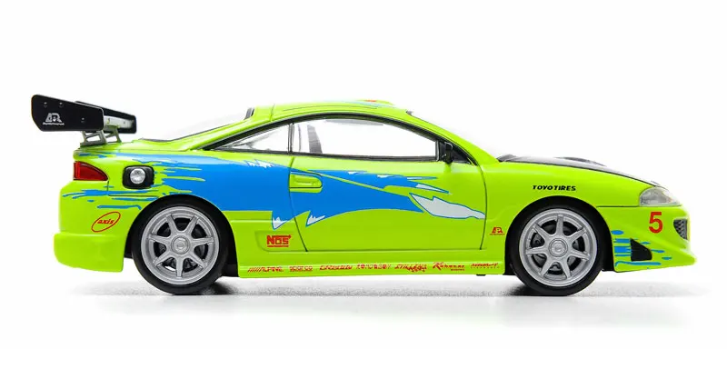 Зеленый свет 1:43 Brian's 1995 Mitsubishi Eclipse сплав автомобиль игрушки для детей модель оригинальная коробка