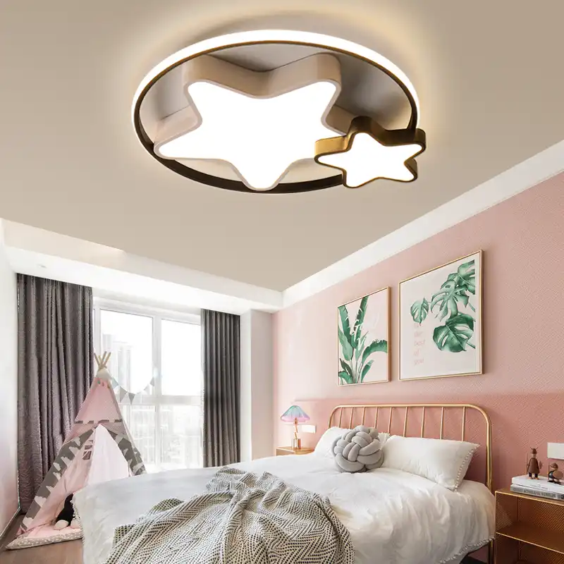 Modern Led Chandeliers Light Round Star Lights For Bedroom Kids Baby Children Room Home Lighting Boys Girls Chandelier Lamp