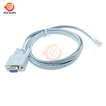 

RJ45 Ethernet to RS232 DB9 COM Port Serial Female Routers Network Adapter Cable