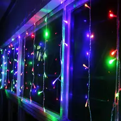 AC 220 В Светодиодные строки Рождество огни Открытый 96leds ночник для праздника/партия/украшения Luminarias домой гирлянда Бесплатная доставка