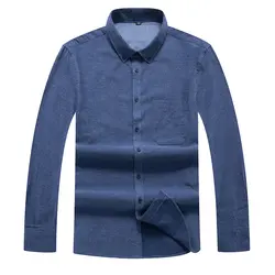 Большие размеры 8XL 7XL 6XL осенне-зимняя повседневная мужская рубашка с длинными рукавами модная дизайнерская мягкая удобная мужская одежда