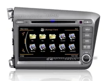 For Honda For Civic 2012~2013 – Car GPS Navigation System + Radio TV DVD iPod BT 3G WIFI HD Screen Multimedia System