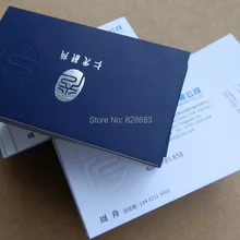 200 шт триплексная бумажная визитная карточка 600 gms синяя и белая бумага