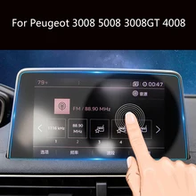 1 шт. автомобильный gps навигация закаленное стекло экран протектор для peugeot 3008 5008 3008GT 4008 2017-2018 сталь экран защитная пленка