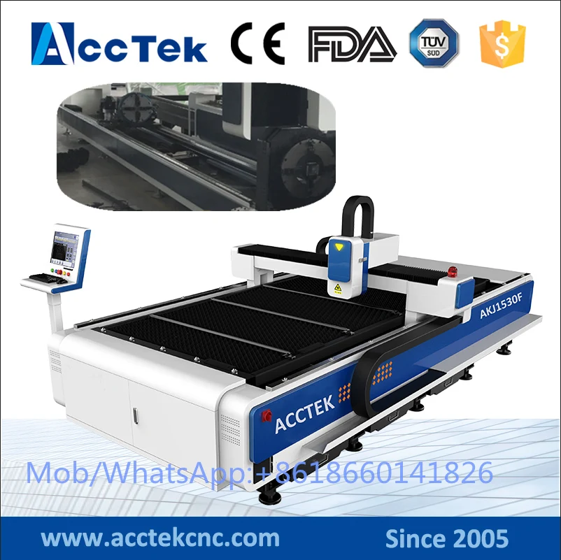 

High quality 500w/750w/1000W/2000w fiber laser cutting machine price , auto focus laser head cnc laser cutter