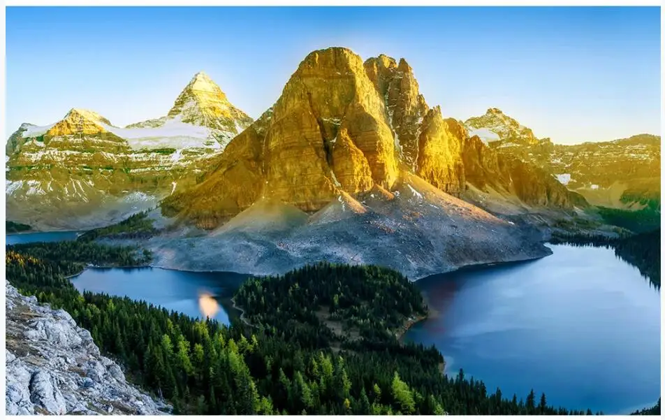 

WDBH custom photo 3d wallpaper European mountain scenery TV background painting home decor living room wallpaper for walls 3 d