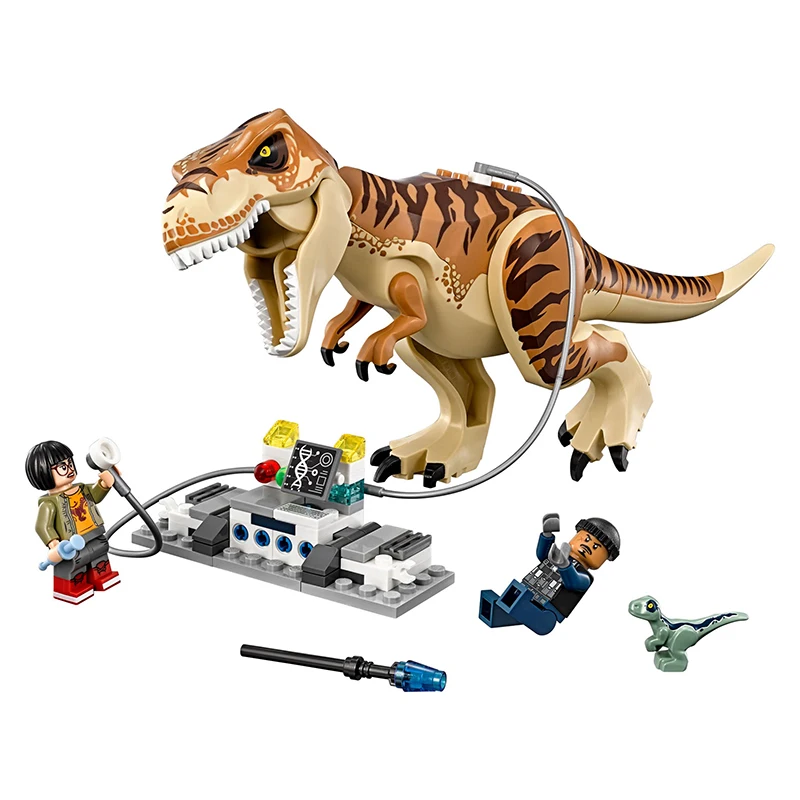 

631Pcs Dinosaur World T. Rex Transport Truck Tyrannosaurus Rex Model Building Blocks Toys Bricks Compatible With legoingly