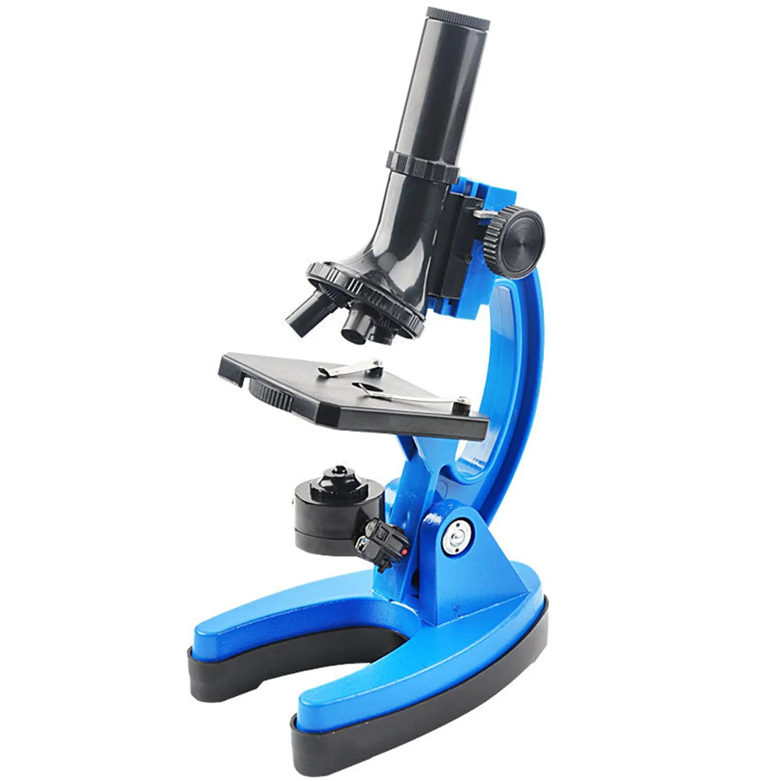 

Rowsfire 1200 Times Aluminium Alloy Children Metal Microscope Tool Kit Set Science Education Remote Tool Kit For Child - Blue