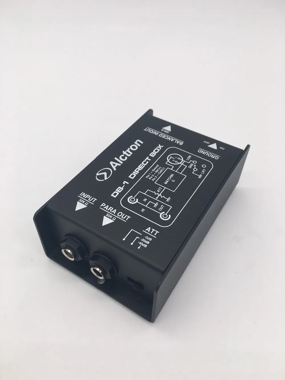Alctron DB-1 DI Direct Box DI Box пассивная одноканальная прямая коробка преобразования HI-Z сигнала в LO-Z XLR для клавишников, басистов