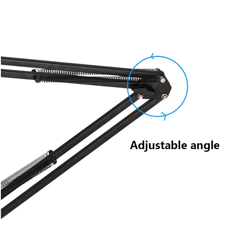 Foldable Metal Stands Mounts Holder for Microphones Tabletop Convenient Tripod Bracket with Clamp for Bloggers microphone stand