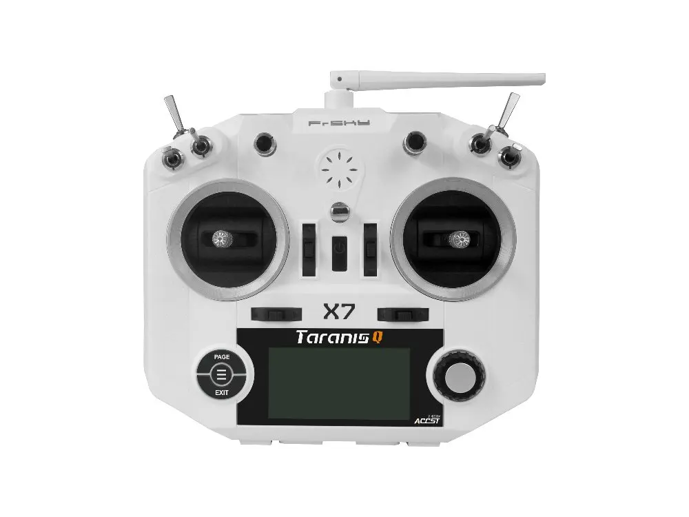 

Frsky Taranis Q X7 QX7 2.4G 16Ch ACCST Transmitter with Haptic Vibration Feedback System Powerful Radio System for RC FPV Drone